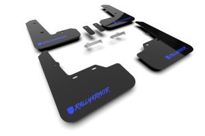 Subaru WRX Mud Flap - Rally Armor - UR Blk Flap/Blue Logo - Black - `22-`25 Subaru WRX Mud Flap - Rally Armor - UR Blk Flap/Blue Logo - Black - `22-`25